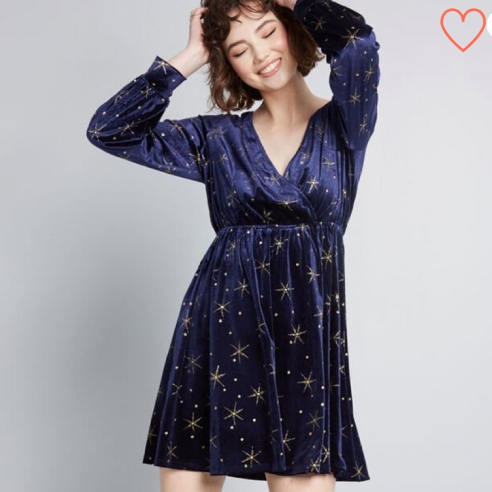 ModCloth “Stately Ways” velvet dress